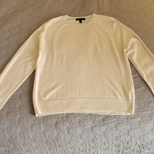 Banana Republic 100% Merino Wool Cream Sweater Size XL